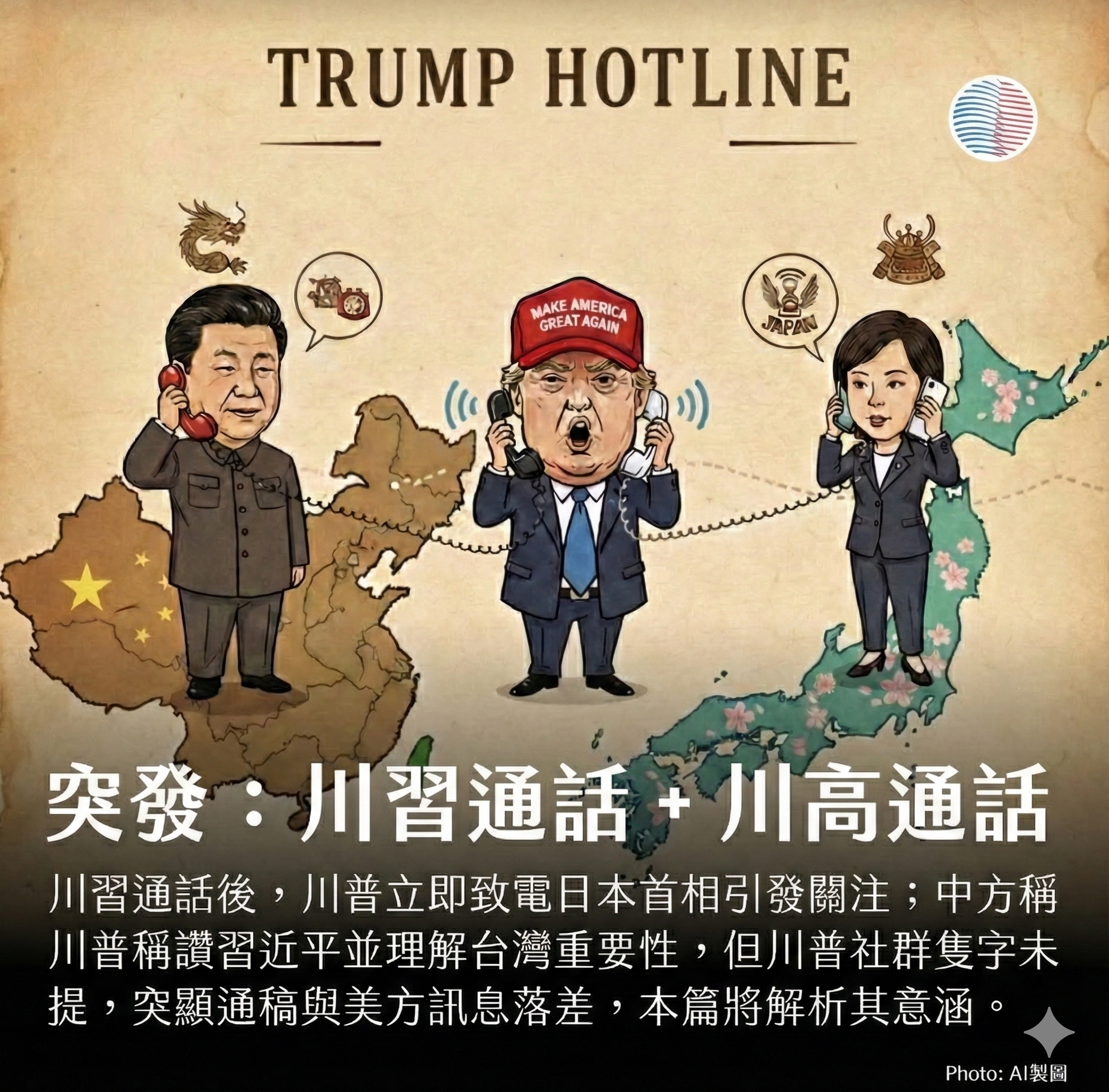 突發：川習通話